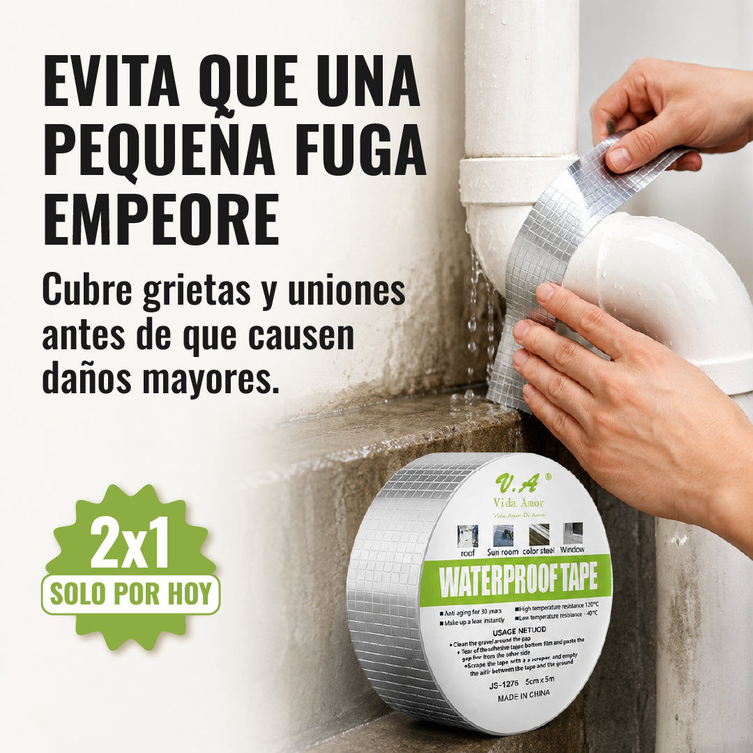 Cinta Tapa Gotera de Butilo 5cm x 5mts