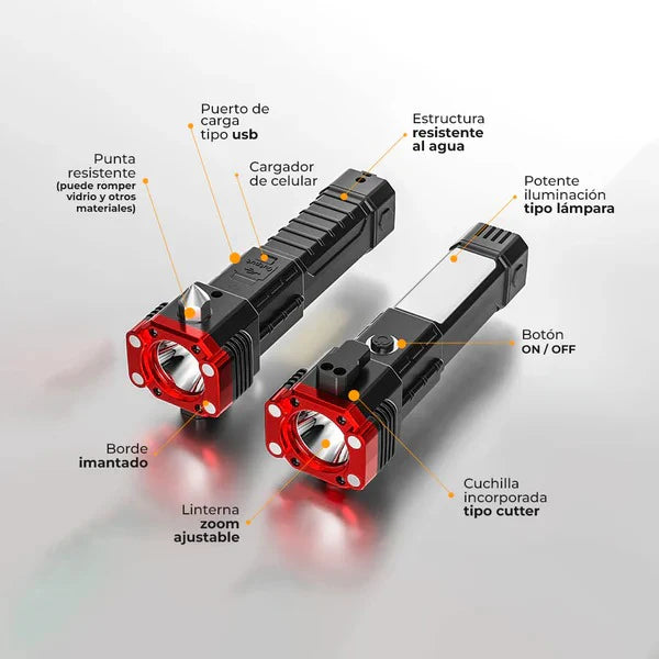 Linterna Multifuncional 4 en 1 GlowPro™