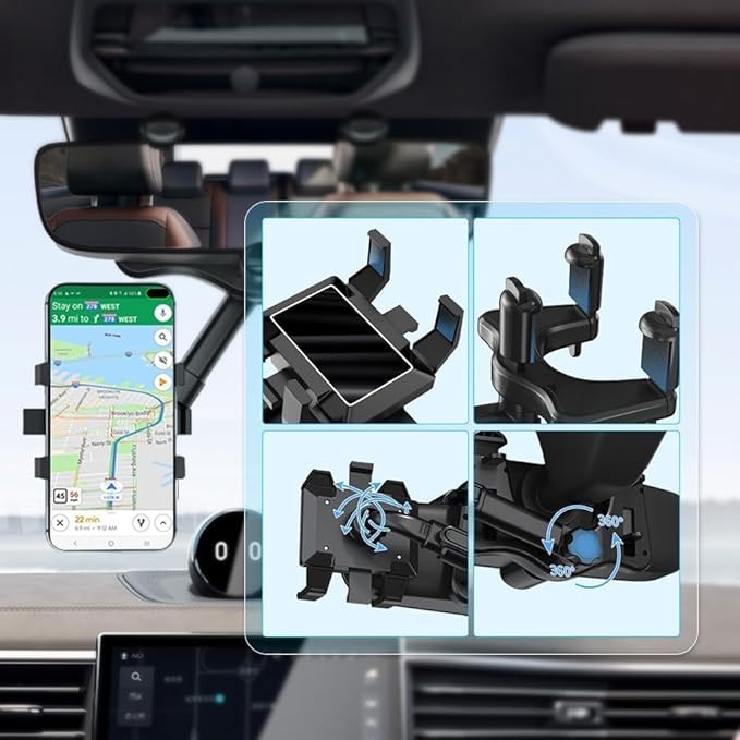 Triple Soporte Retrovisor SmartMount360™