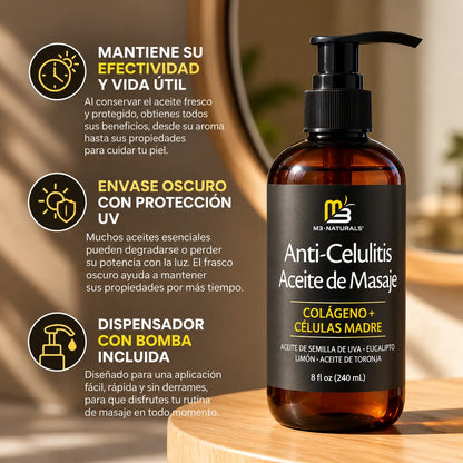 SculptGlow™ - Aceite de Masaje Corporal Reafirmante con Colágeno