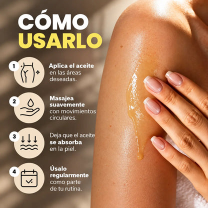 SculptGlow™ - Aceite de Masaje Corporal Reafirmante con Colágeno