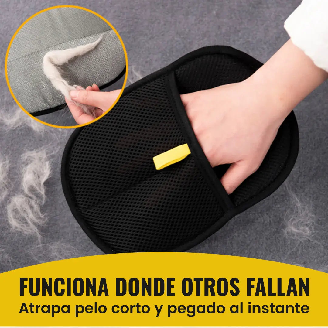 Guante Removedor De Pelo 2 En 1 Negro