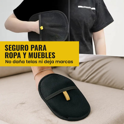 Guante Removedor De Pelo 2 En 1 Negro
