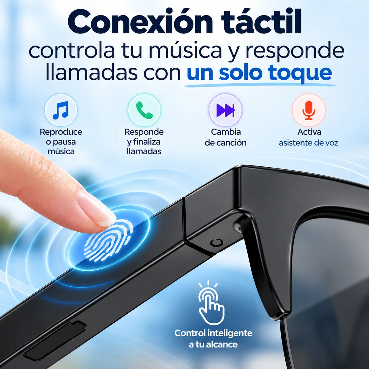 AudioRay™ - Lentes Inteligentes Bluetooth con Audio y Llamadas