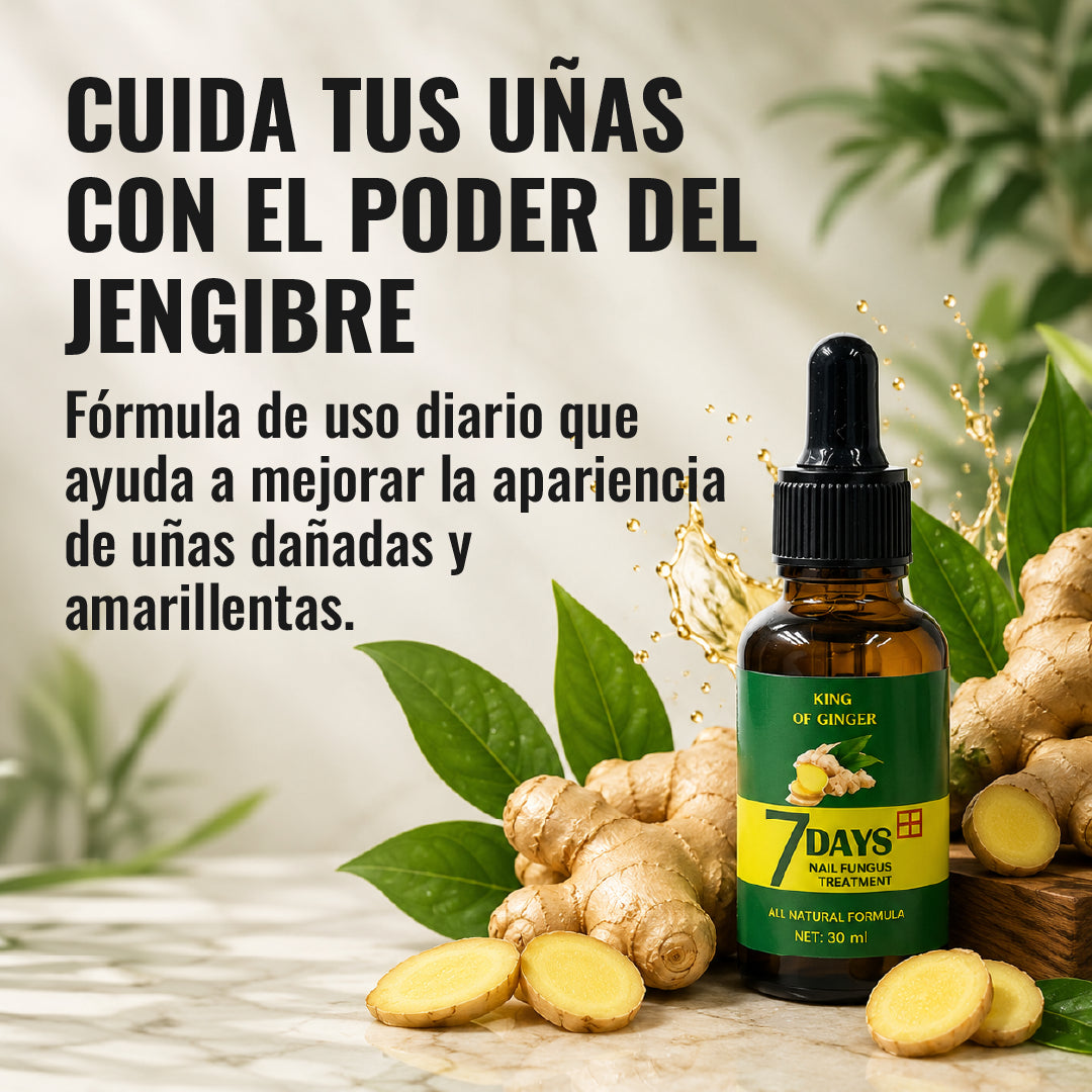 Tónico Jengibre uñas Antifúngico 7 Days
