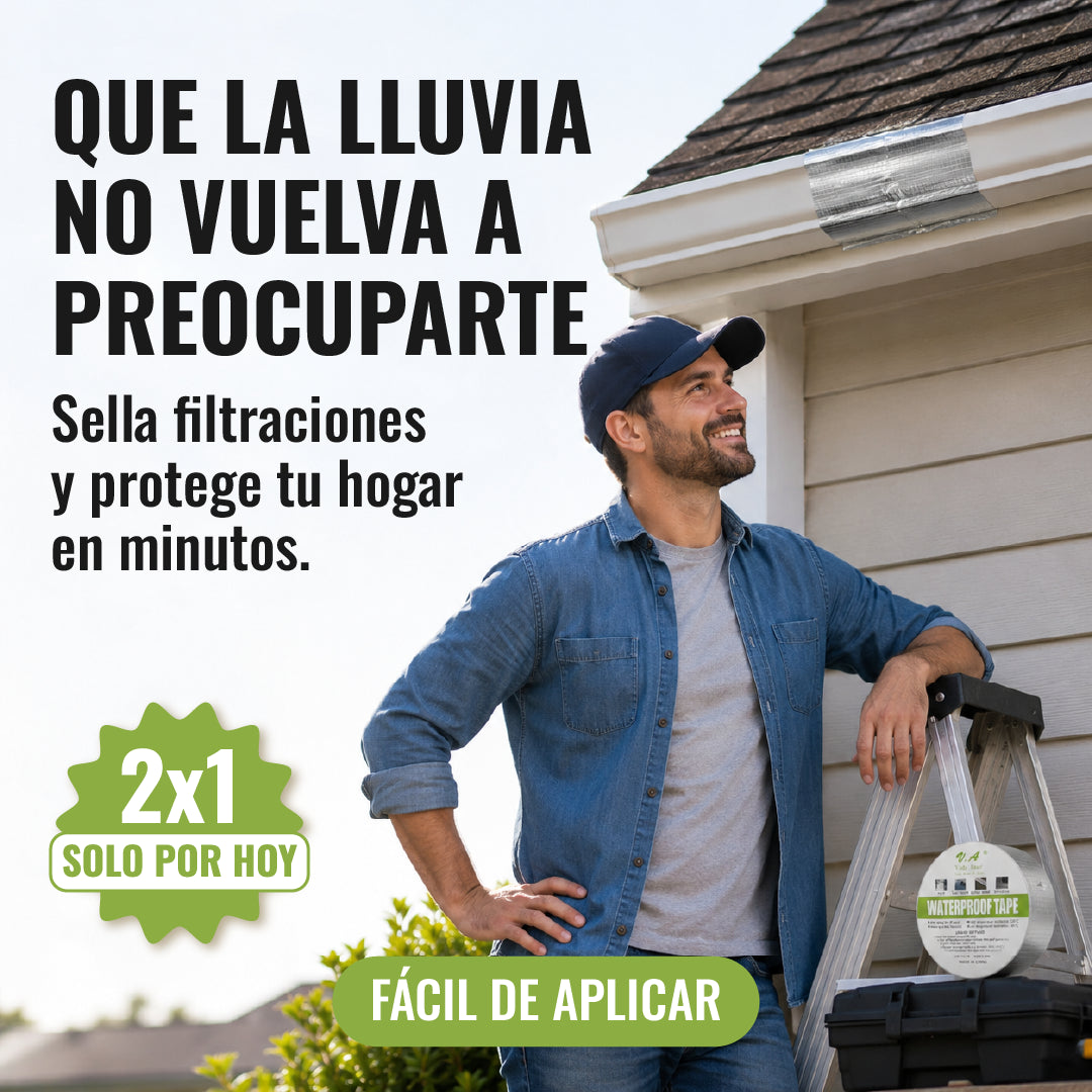 Cinta Tapa Gotera de Butilo 5cm x 5mts