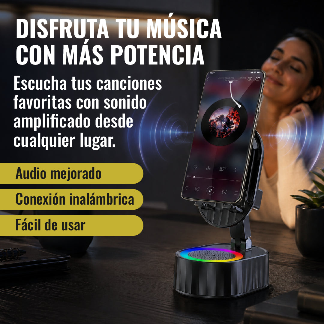 M - Soporte Induction Parlante con Luz