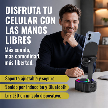 M - Soporte Induction Parlante con Luz