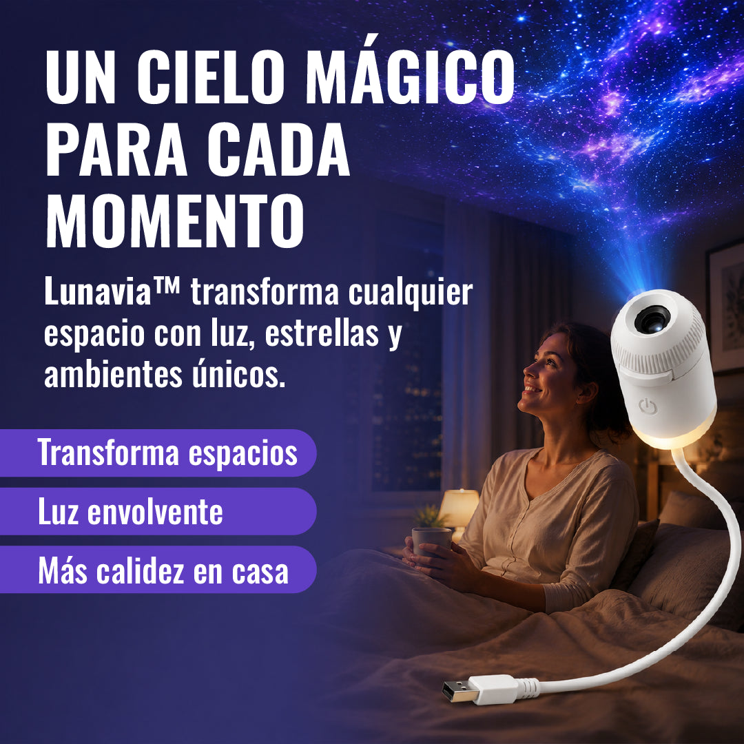 Lunavia™ Mini Proyector de Estrellas