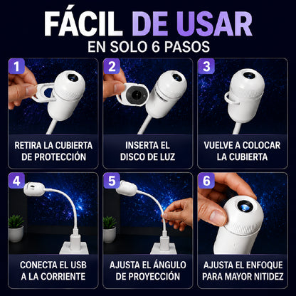 Lunavia™ Mini Proyector de Estrellas