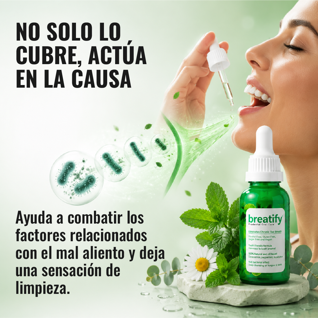 Breatify gotas contra el mal aliento