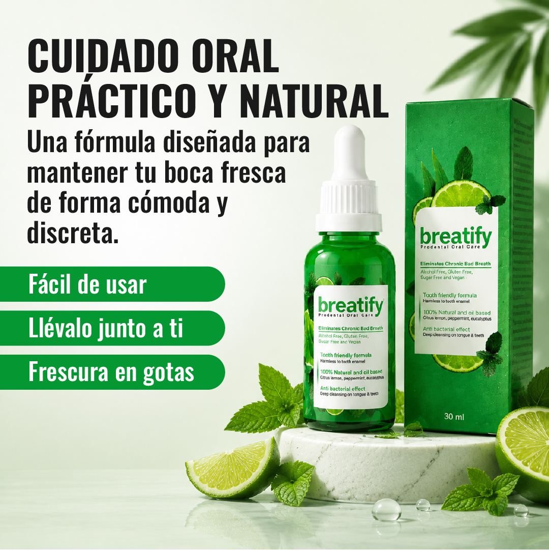 Breatify gotas contra el mal aliento