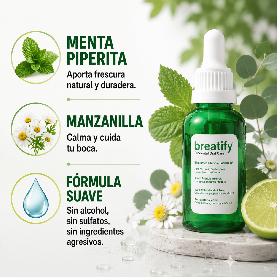 Breatify gotas contra el mal aliento
