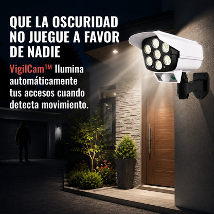 VigilCam™ - Foco Solar Tipo Cámara con Sensor de Movimiento