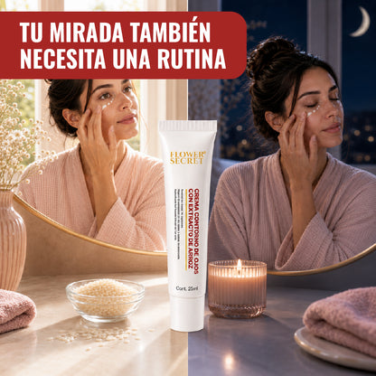 Crema Contorno de Ojos con Extracto de Arroz - Flower Secret™