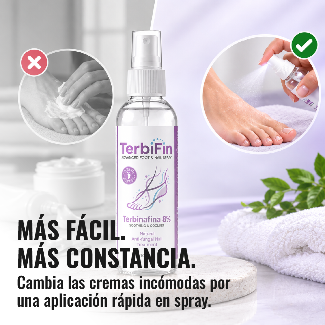 Terbifin™ - Spray Antihongos para Pies y Uñas