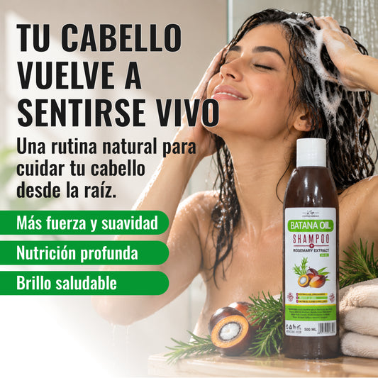 BatanaOil™ - Champú Anticaída con Aceite de Batana y Romero