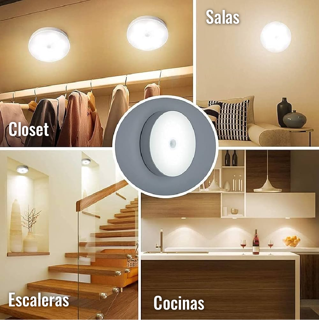 Luz Led Sensor De Movimiento Pack Por 3