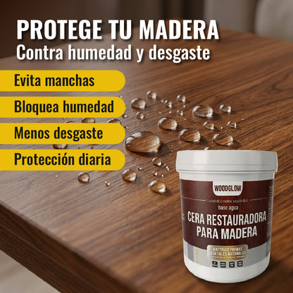 WoodGlow™ Sellador Cera para Maderas 500g