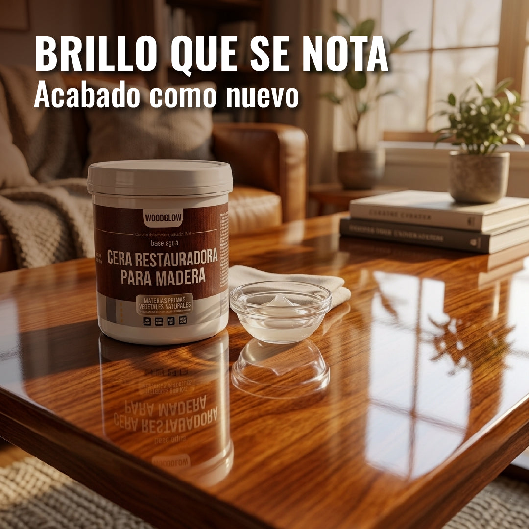 WoodGlow™ Sellador Cera para Maderas 500g