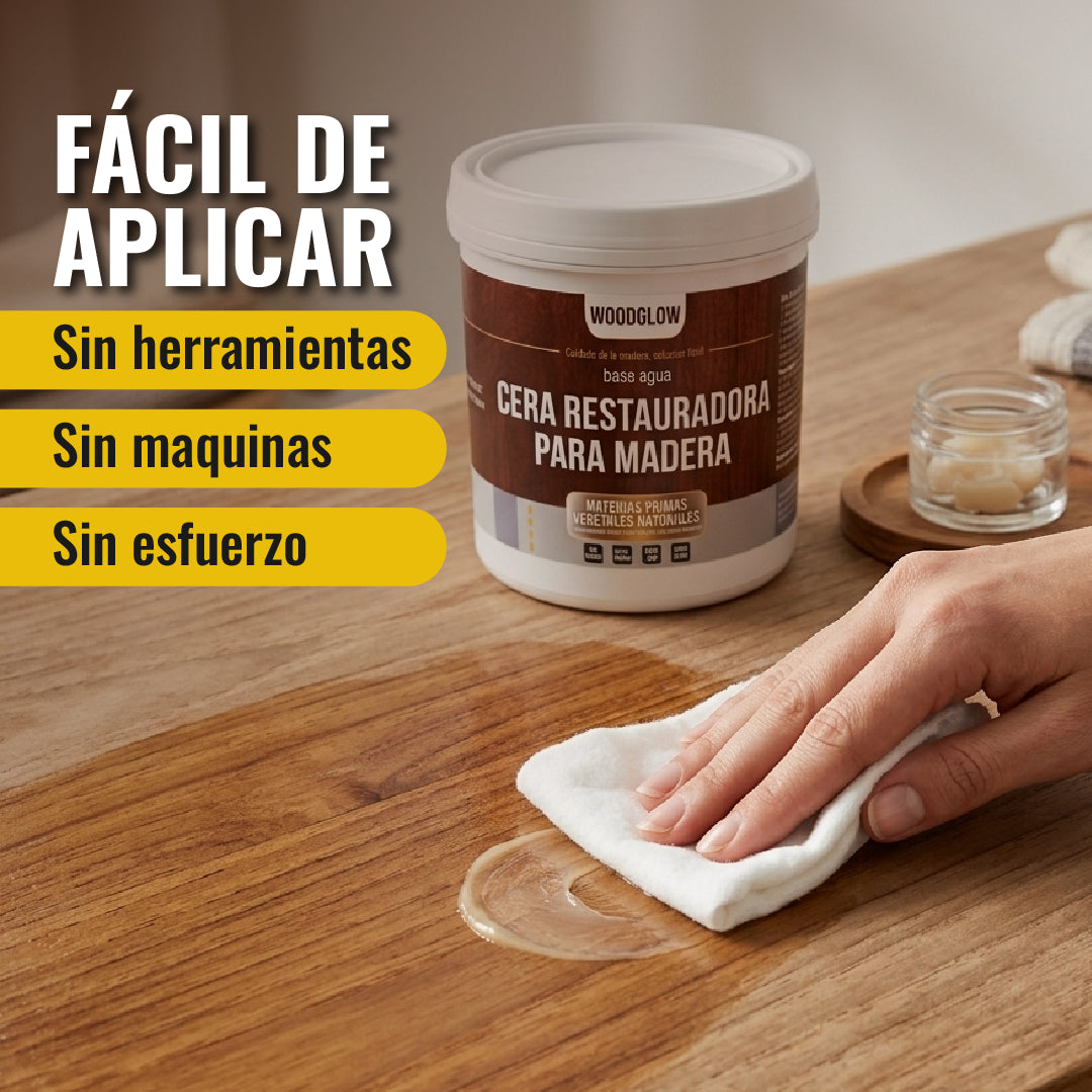 WoodGlow™ Sellador Cera para Maderas 500g