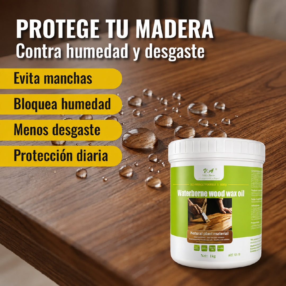 WoodGlow™ Sellador Cera para Maderas 1 Kilo