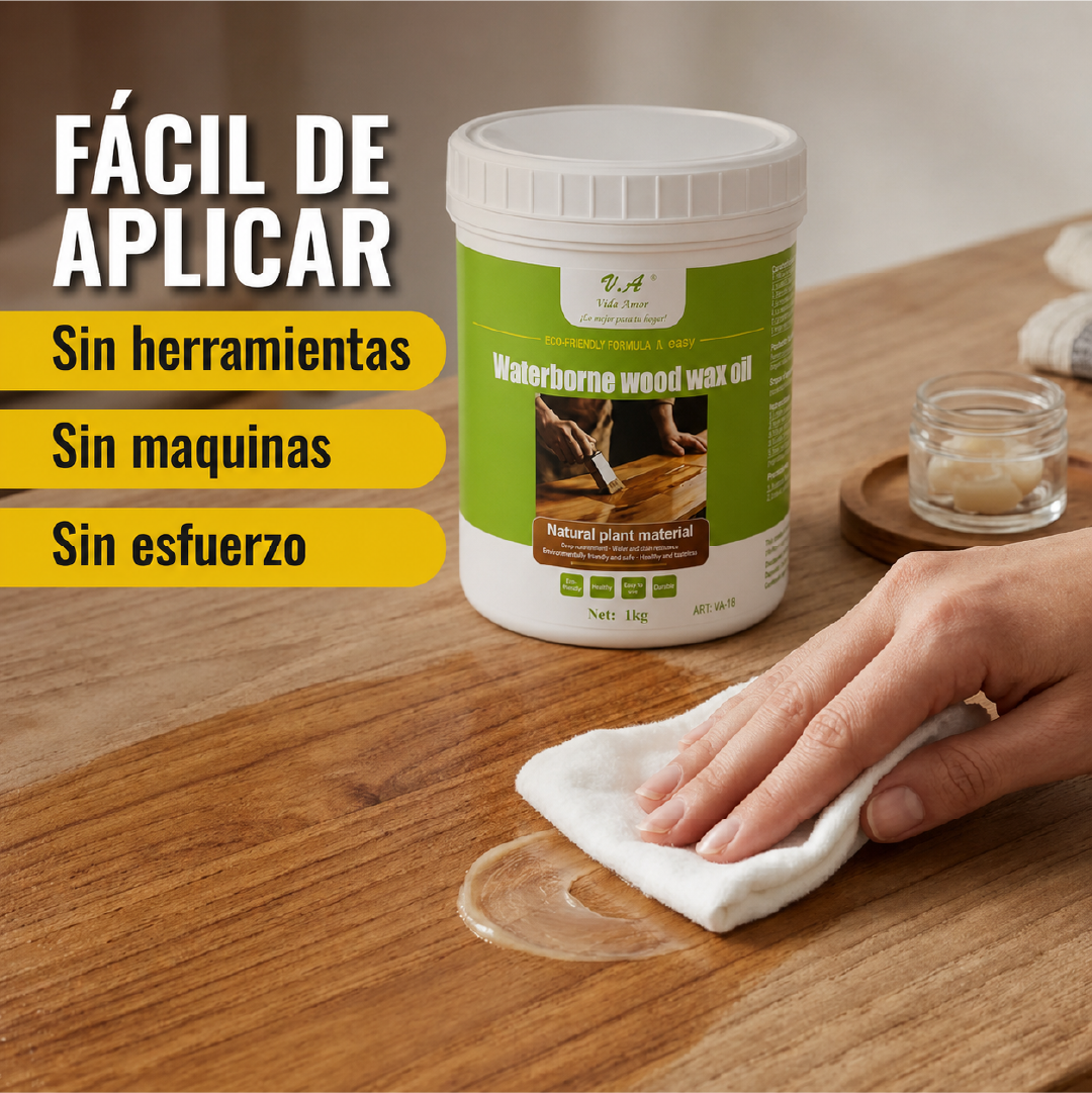 WoodGlow™ Sellador Cera para Maderas 1 Kilo