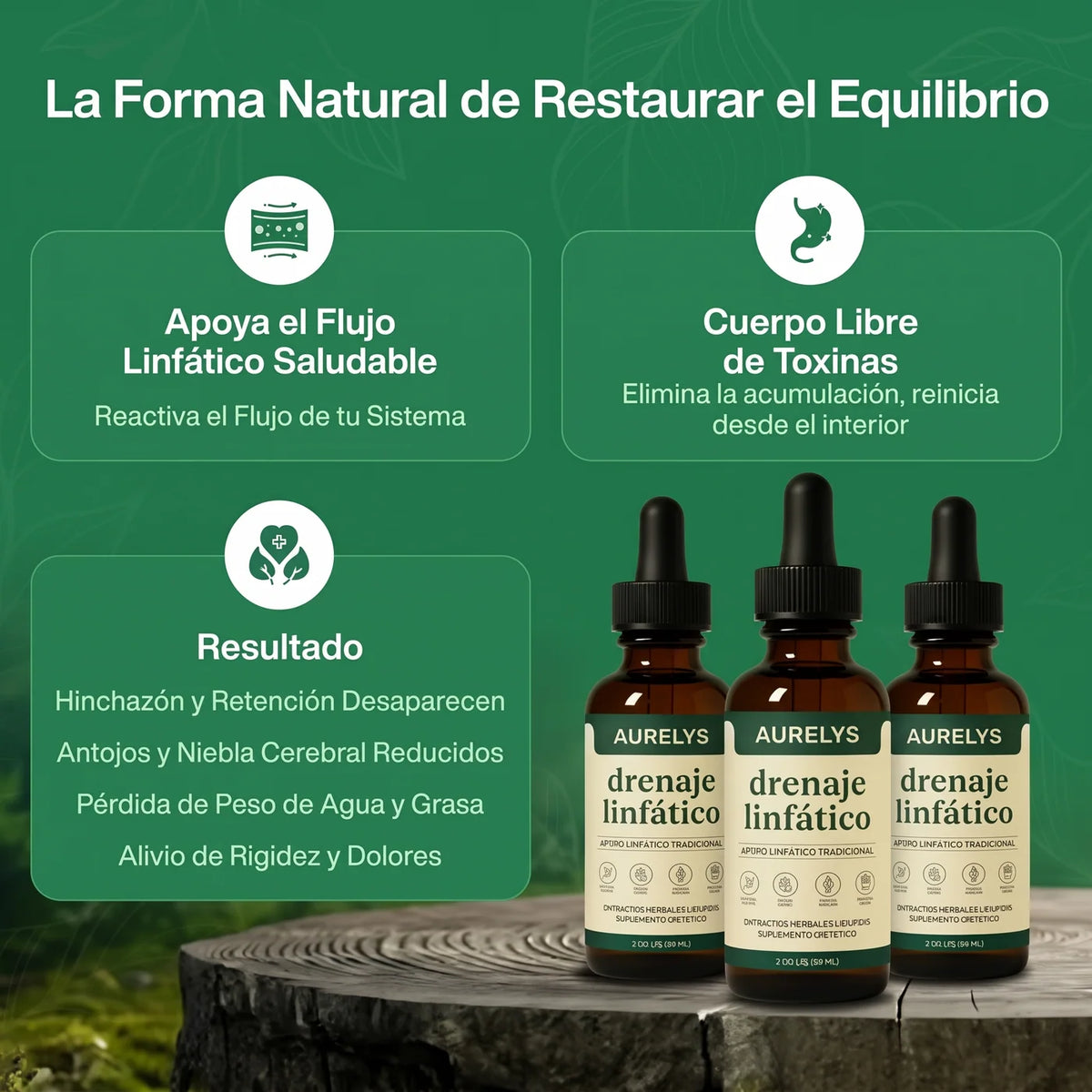 Aurelys™ - Gotas Herbales Drenaje Linfático