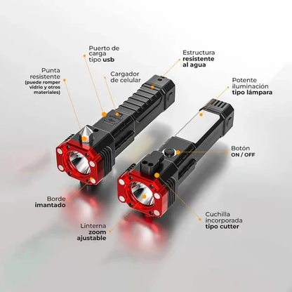 Linterna Multifuncional 4 en 1 GlowPro™