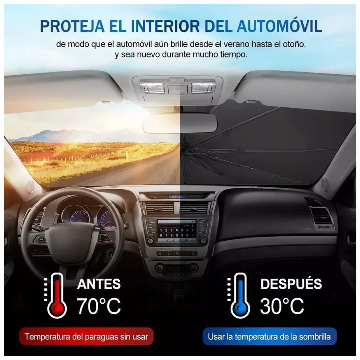 Parasol Plegable Para Auto CoolShield™